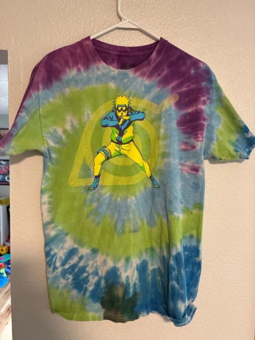 Naruto Tie-Dye Anime T-Shirt - Size M